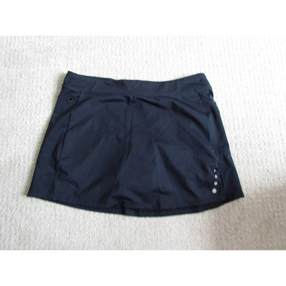 L.L.Bean Active Skort Medium Black Athletic Hiking Tennis Performance OHYJ5